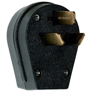 Pass & Seymour 3861 Miscellaneous Configurations - Angled Plug, Black