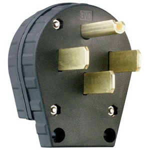 Pass & Seymour 3867 Miscellaneous Configurations - Angled Plug, Black