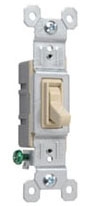Pass & Seymour 660IG Trademaster Grounding Toggle Switch, Ivory