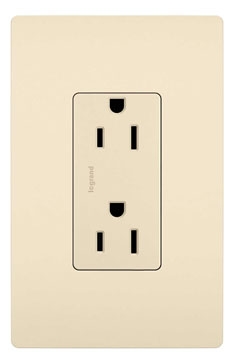 radiant 885TRLA radiant Tamper-Resistant Outlet, Light Almond
