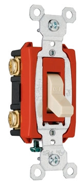 Pass & Seymour CSB20AC2W Hard Use Specification Grade Switch, White