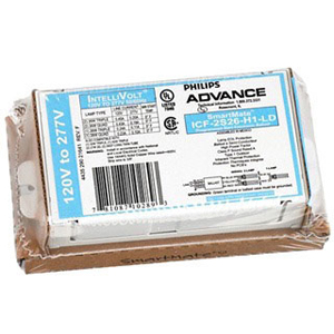 Philips ICF2S26H1LDK ADV ICF2S26H1LDK (ADVANCE) BALLAST 1or2 26W 120/277V PROGRAM START (1or2) CFM26W/GX24Q, CFQ26W/24q, (1) CFM32W/GX24q, (1) CFM42W/GX24q, (2) CFS21W/GR10q or (2) FT24W/2G1