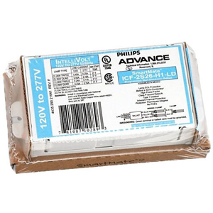Philips ICF2S42M2LDK ADV ICF2S42M2LDK (ADVANCE) BALLAST 1or2 42W 120/277V PROGRAM START (2) 26w, 32W or 42W, 4-pin (GX24q) CFL. Or (1) 57w or 70w 4-pin (GX24q) CFL. Or (2) 24w 4-pin (2G11) or (1 or 2) 40w 4-pin (2G11) CFL.