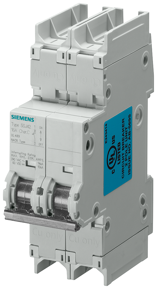 Siemens 5SJ42207HG41 MCB 5SJ4 2P 240V 20A 14K C-TRIP