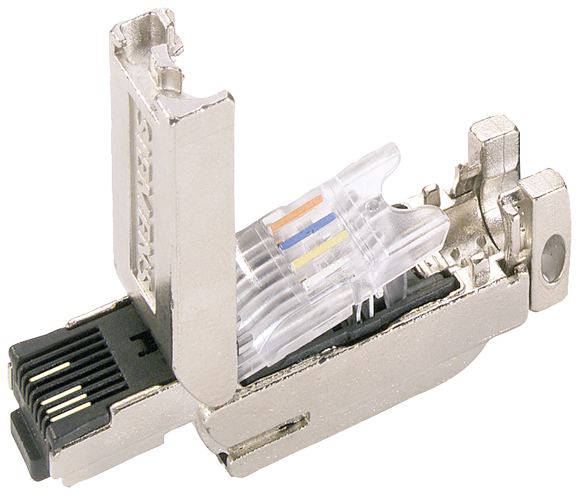 Siemens 6GK19011BB102AA0 CONNECTOR IE FC RJ45, 180 DEG (1 PC)