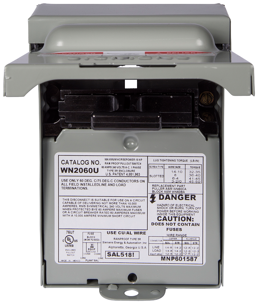 Siemens WN2060U SINGLE PACK RETAIL VERSION