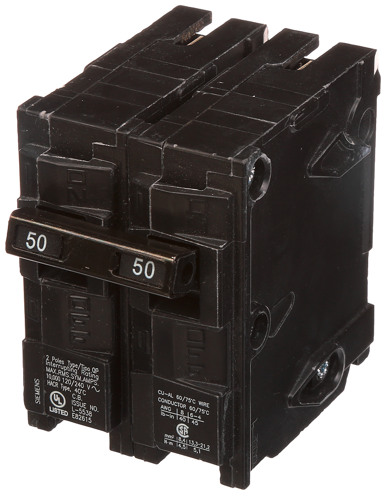 Siemens Q250 BREAKER 50A 2P 120/240V 10K QP