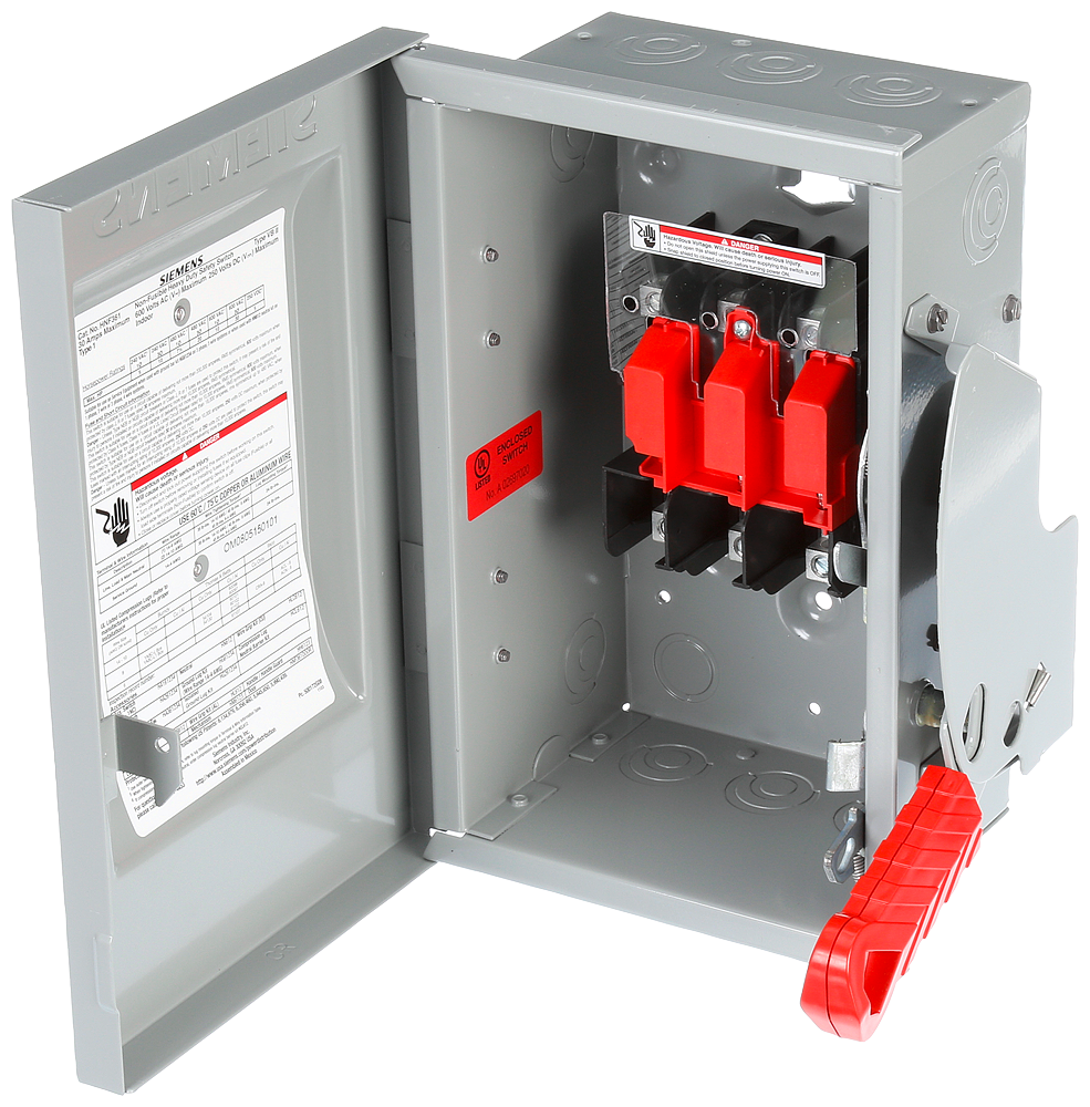 Siemens HNF361 30A 3P 600V 3W NON FUSED HD TYPE 1