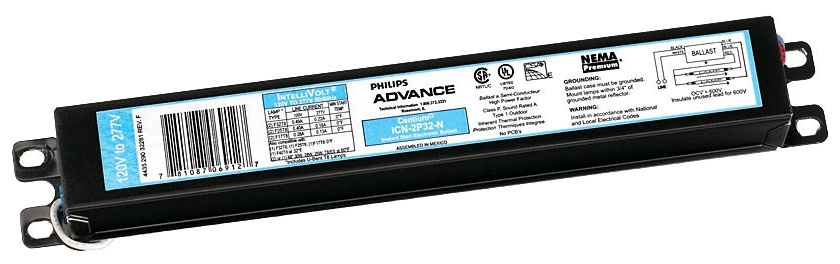 Philips ICN2P32N35I ADV ICN2P32N35I (ADVANCE) BALLAST T8 1or2 F32 or 2-F17/F25/F28/F30/F32/ FB16/FB24/FB29/FB30/FB32 1-F40T8 120/277V ELEC 0.89BF 59W 0.49A
