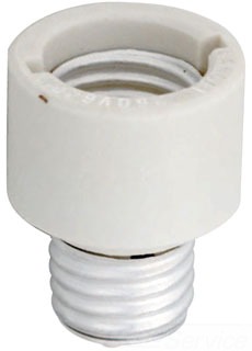 Satco 92-324 Medium To Medium E26 - E26 Extender, Porcelain, 1" Overall Extension, 660W-250V
