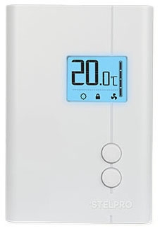 STE STE241WB+ STE SINGLE PROG ELECT THERMOSTAT 24V 1 STAGE BACKLIGHT WHITE