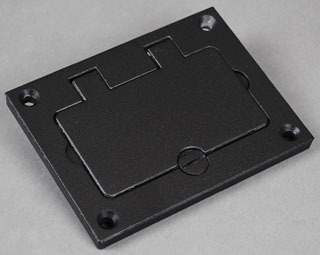 Wiremold 828GFITCAL Omnibox Rectangular Aluminum GFI Cover Plate