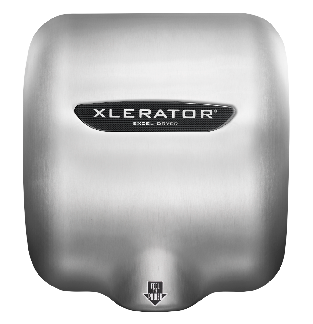 exc 604161 EXCEL XLERATOR HAND DRYER BRUSHED STAINLESS STEEL COVER 110-120V