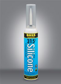 BOSS 31501 BOSS 01011WH48 100% RTV SILICONE SEALANT WHITE CARTRIDGE