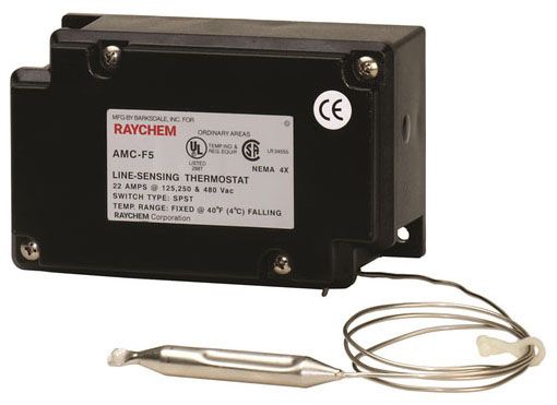 nVent Raychem 031661-000 AMC-F5 Mechanical thermostat 40F fixed setpoint , 22 A at 125/250/480 V