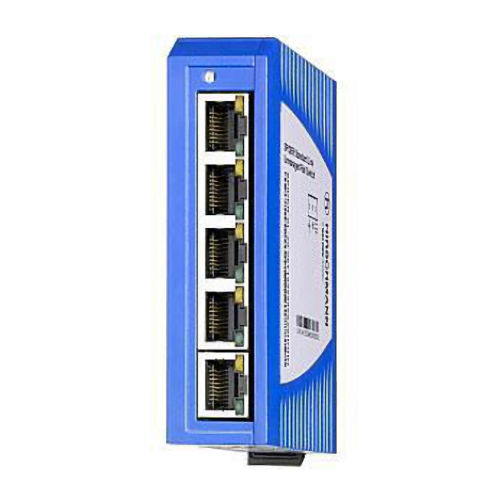 Product image for Hirschmann SPIDER-SL-20-05T1999999SY9HHHH (942132001) 5-Port Ethernet Rail Switch, Unmanaged, 5 x 10/100BASE-TX, TP Cable, RJ45 Sockets