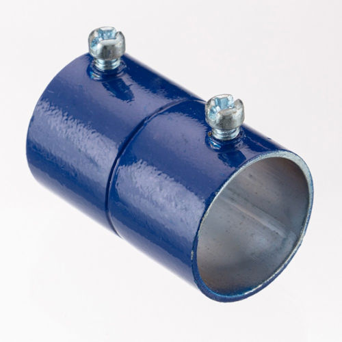 Product image for Crouse-Hinds 463-BLUE 1-1/4" EMT Set Screw Coupling - BLUE