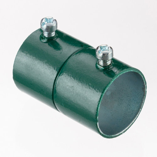 Product image for Bridgeport 246-SG 2-1/2" EMT Set Screw Coupling, Steel - Green