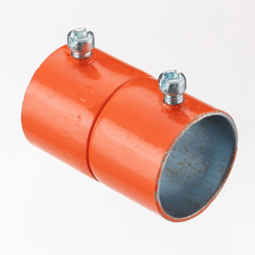 Product image for Crouse-Hinds 461-ORANGE 3/4" EMT Set Screw Coupling - Orange
