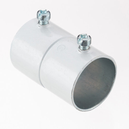 Product image for Crouse-Hinds 461-WHITE 3/4" EMT Set Screw Coupling, White