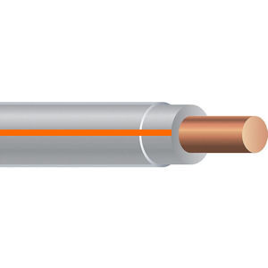 Product image for Southwire 58027805 THHN #12 Solid Copper GRAY w/ORANGE Stripe Wire (2000ft SIMpull CoilPAK™)