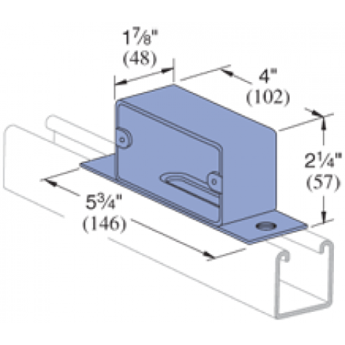 Product image for Unistrut P2567-EG 1-5/8" Outlet Box