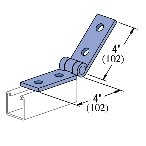 Product image for Adjustable 4-Hole Hinge