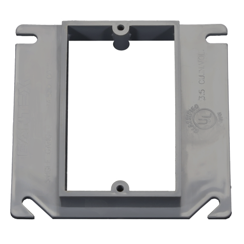 Product image for CANTEX EZ03SXA PLASTIC 1/2 RISE 1GANG PLASTER RING