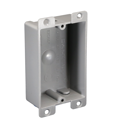 Product image for CANTEX EZ08SF 1G SHALLOW BOX W/BRKT