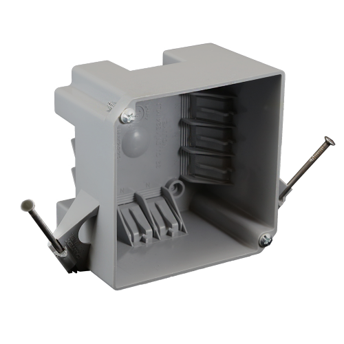 Product image for CANTEX EZ32XN 4SQ NAIL-ON PLASTIC BOX