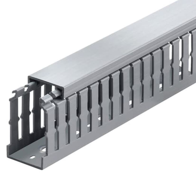 Product image for T&B T2X2HDG WIRING DUCT NARROW SLOT 2X2 GRAY VINYL VINYL VINYL VINYL