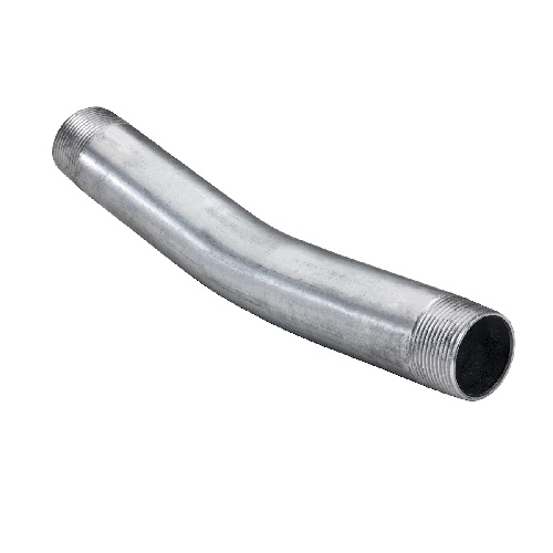 Product image for 4" Rigid Conduit, 15 Degree, Aluminum Elbow