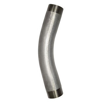 Product image for 2" Rigid Conduit 30 Degree Elbow, Galvanized Steel
