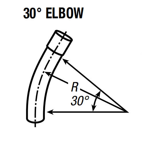 4 Inch 30 Degree Schedule 40 PVC Elbow Capital Electric Supply