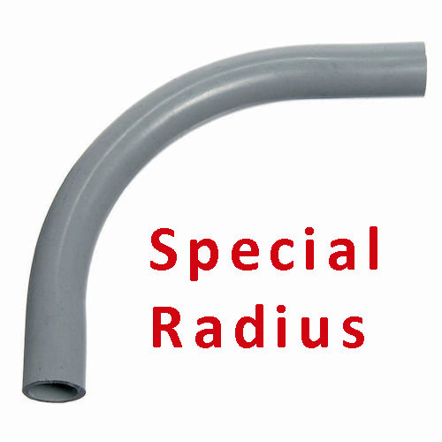 2 1 2 PVC Conduit 90deg Elbow 48 Radius Schedule 40 Plain End 