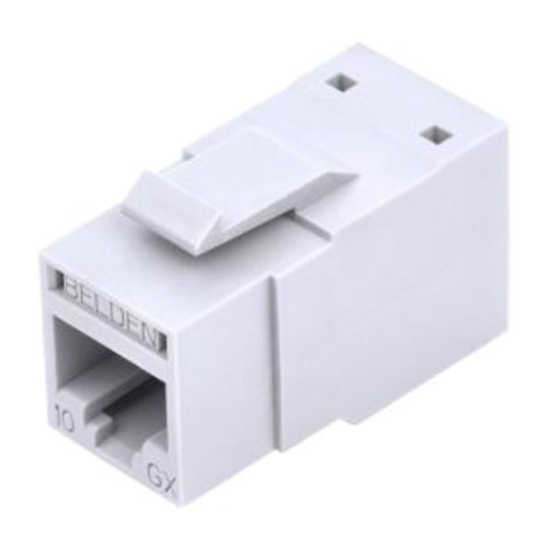 Product image for Belden RVAMJKUEW-B24 REVConnect 10GX UTP Modular Jack, Electric White (Bulk Pack of 24)