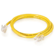 Product image for Quiktron 566-115-005 5ft Q-Series Patch Cord, Cat6, Non-Booted - Yellow