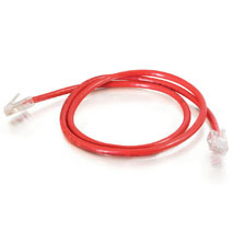 Product image for Quiktron 566-130-003 3ft Q-Series Patch Cord, Cat6, Non-Booted - Red