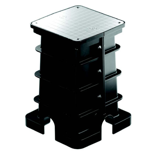 Product image for PLP EVBASEASSY-200 Pre-Fabricated EV Charging Station Foundation for Level 2 Chargers, Polypropylene
