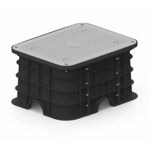 Product image for PLP EVBASEASSY-300 Pre-Fabricated EV Charging Station Foundation for Level 3 Chargers, Polypropylene