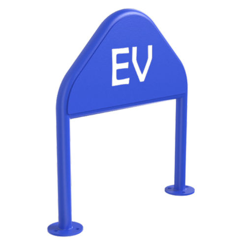 Product image for PLP EVSE-2LEG-BARRIER-BLU EV Charger Bump Barrier, Blue, ADA/Accessible