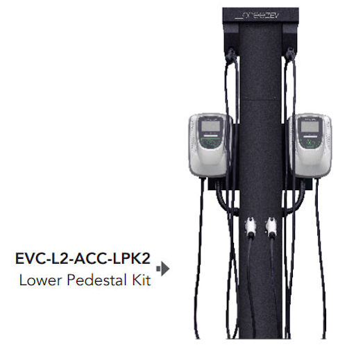 Product image for breezEV EVC-L2-ACC-LPK2 Lower Pedestal Kit for L2 Charger (includes 5 terminal inputs)