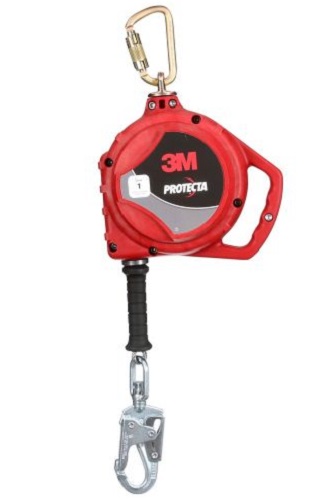 Product image for 3M 3590034 (7100318434) PROTECTA SELF-RETRACTING LIFELINE 3590034 GALVANIZED CABLE STEEL SWIVEL SNAP HOOK 20FT CLASS 1 ANSI