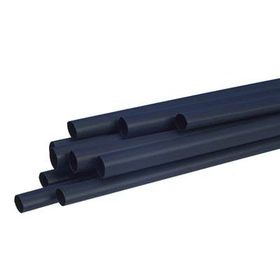 Product image for 3M SFTW-203 1/4" Heat Shrink Tubing, Polyolefin, Black, 6.0/2.0mm