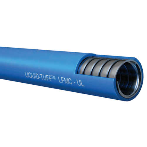 Product image for AFC 6403-60-00 3/4" Liquidtight Flexible Steel Conduit, Type-LFMC, Computer Blue (1000ft Reel)
