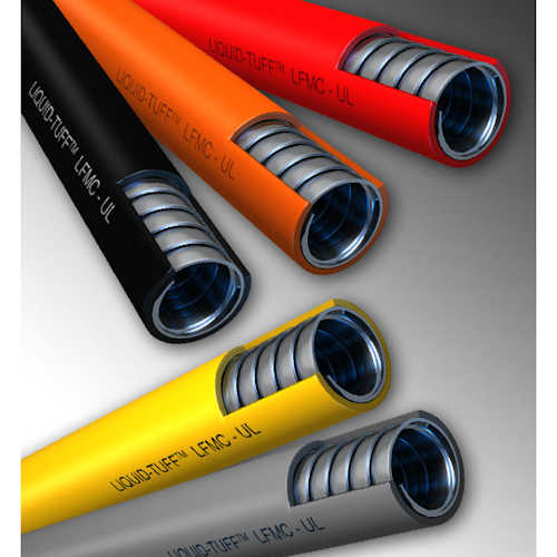 Product image for AFC 6203-60-BK 3/4" Liquidtight Flexible Steel Conduit, Type-LFMC, Black (1000ft Reel)