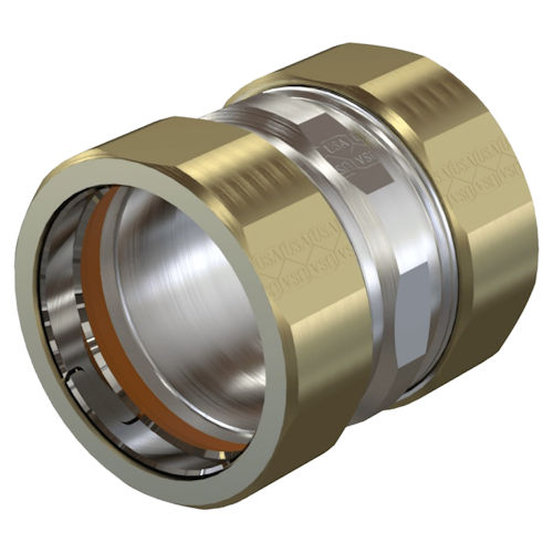 Product image for American Fittings EC762USRT 1" EMT Compression Coupling, Raintight, Steel (USA)