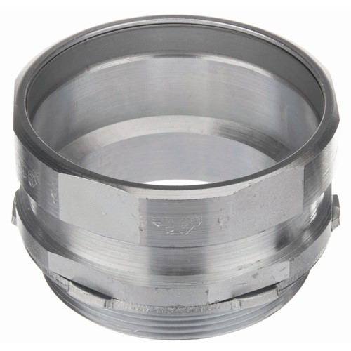 Product image for American Fittings ERC350CONN 3-1/2" EMT/Rigid Dual-Rated Compression Connector, Steel (USA)
