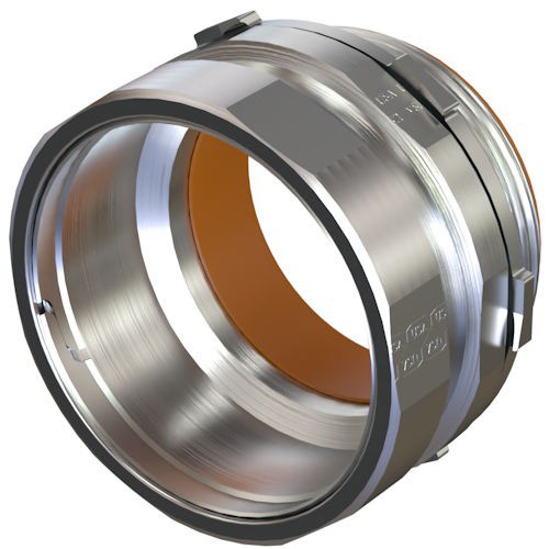 Product image for American Fittings ERS250BCONN 2-1/2" EMT/Rigid Dual-Rated Set Screw Connector, Insulated, Steel (USA)