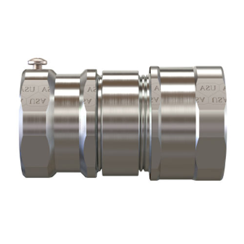 Product image for American Fittings FLXSS125 1-1/4" SPECflex™ EMT Set Screw to Flex (FMC) Connector, Steel (USA)